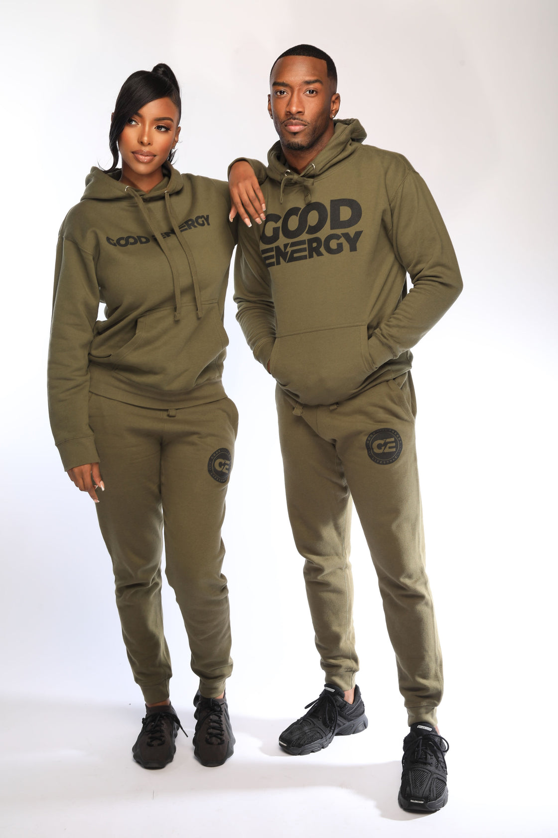 Olive GE 2.0 Hoodie Jogger Sets