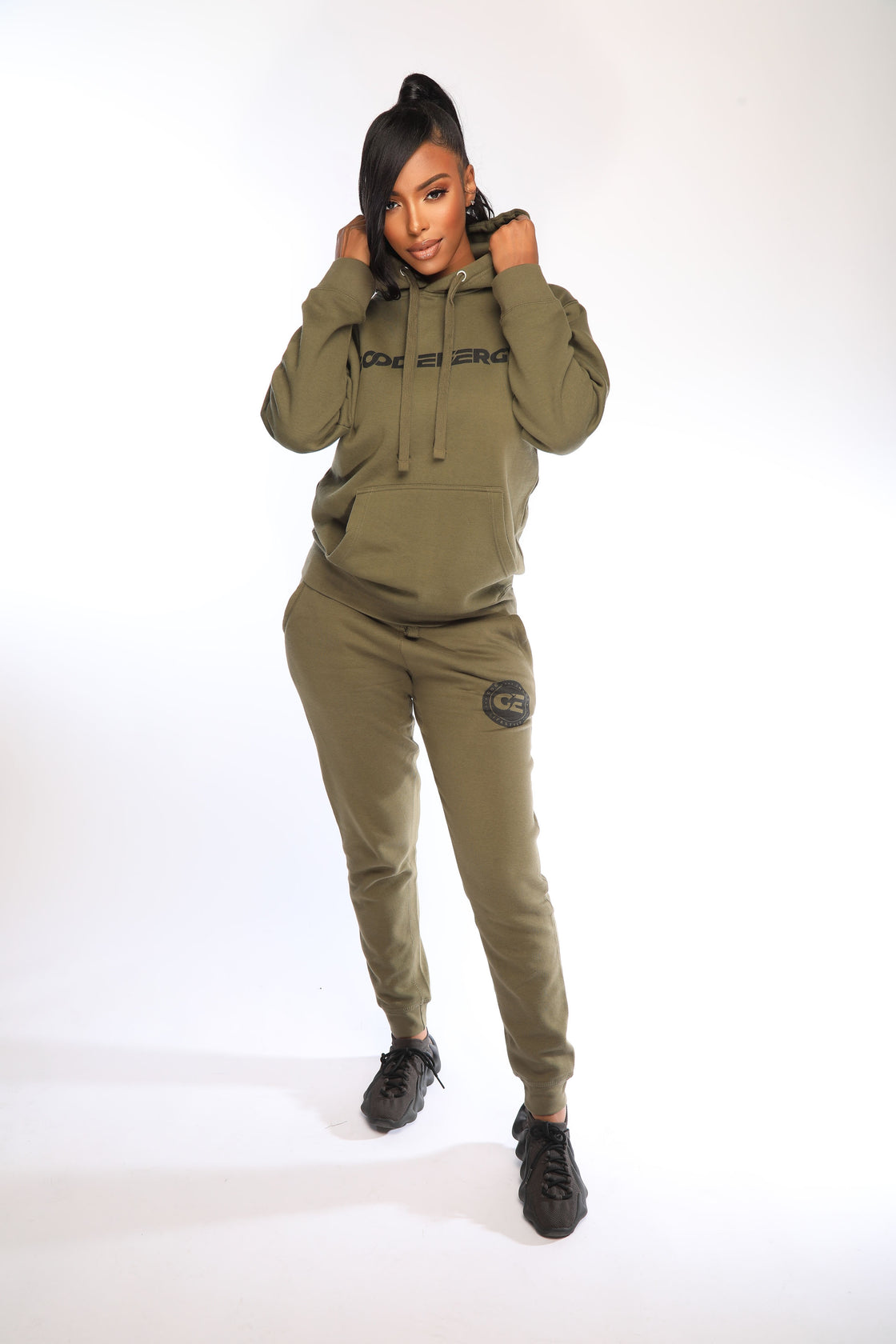 Olive GE 2.0 Hoodie Jogger Sets