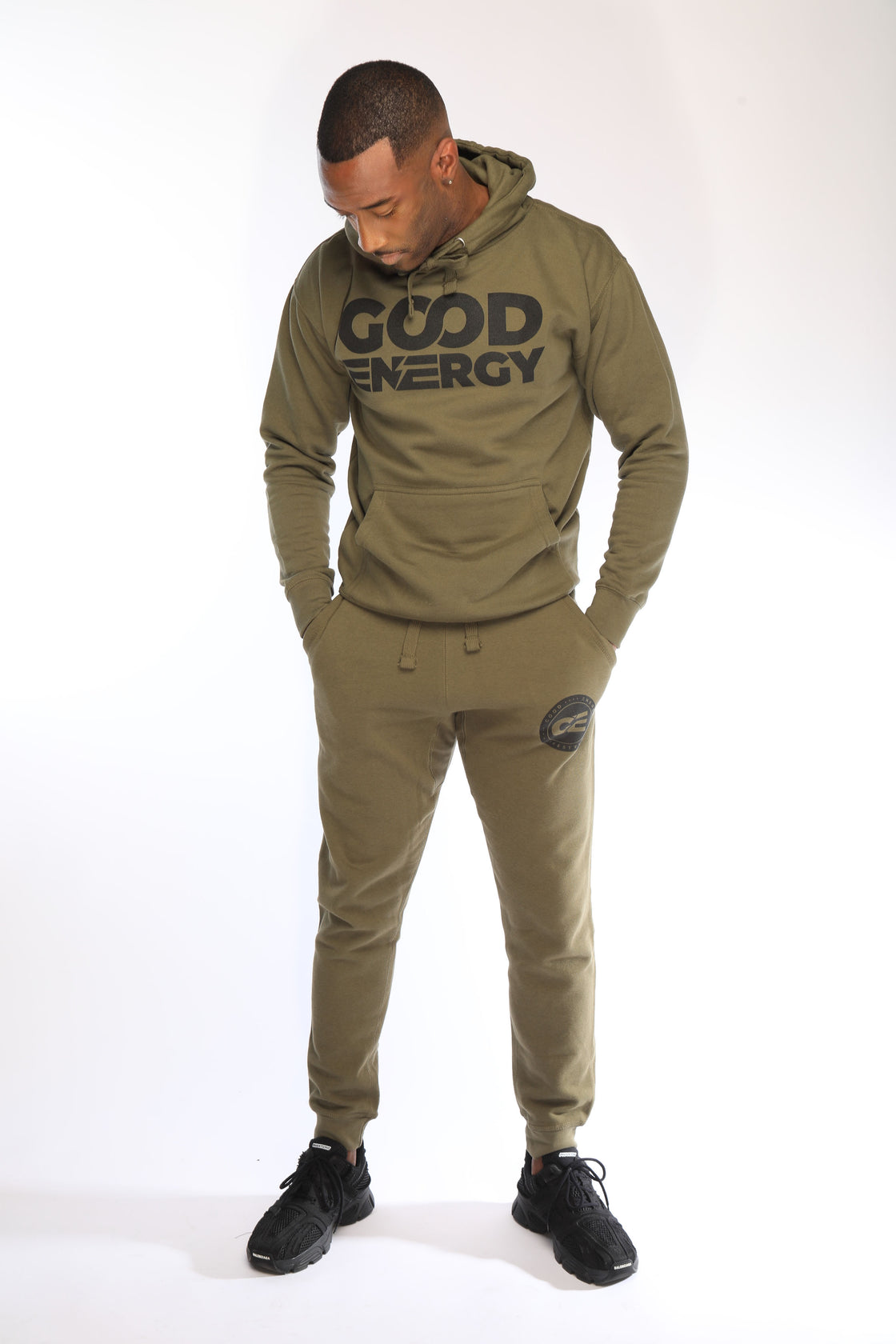 Olive GE 2.0 Hoodie Jogger Sets